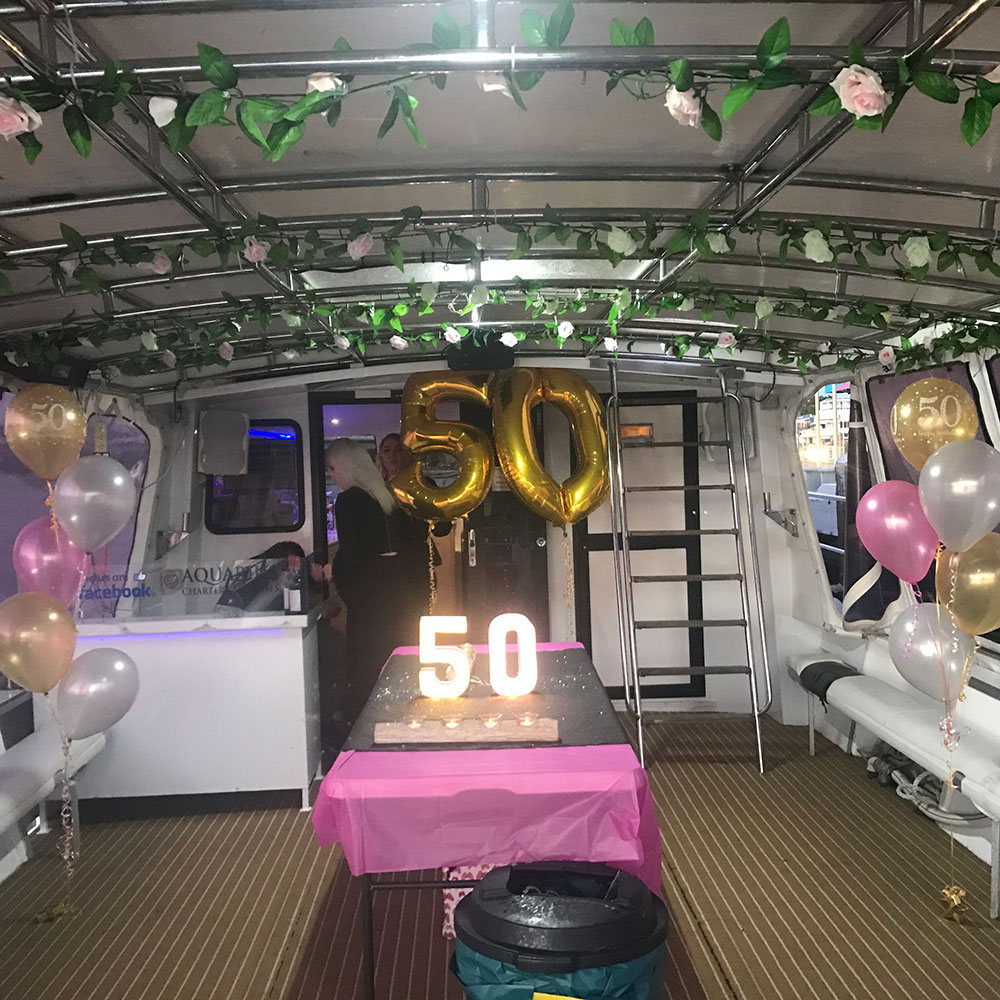 50th Birthday party on our boat